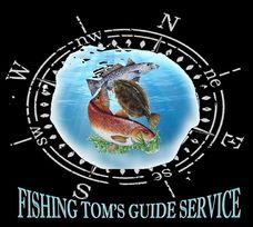 Fishing Toms Guide Service logo on display