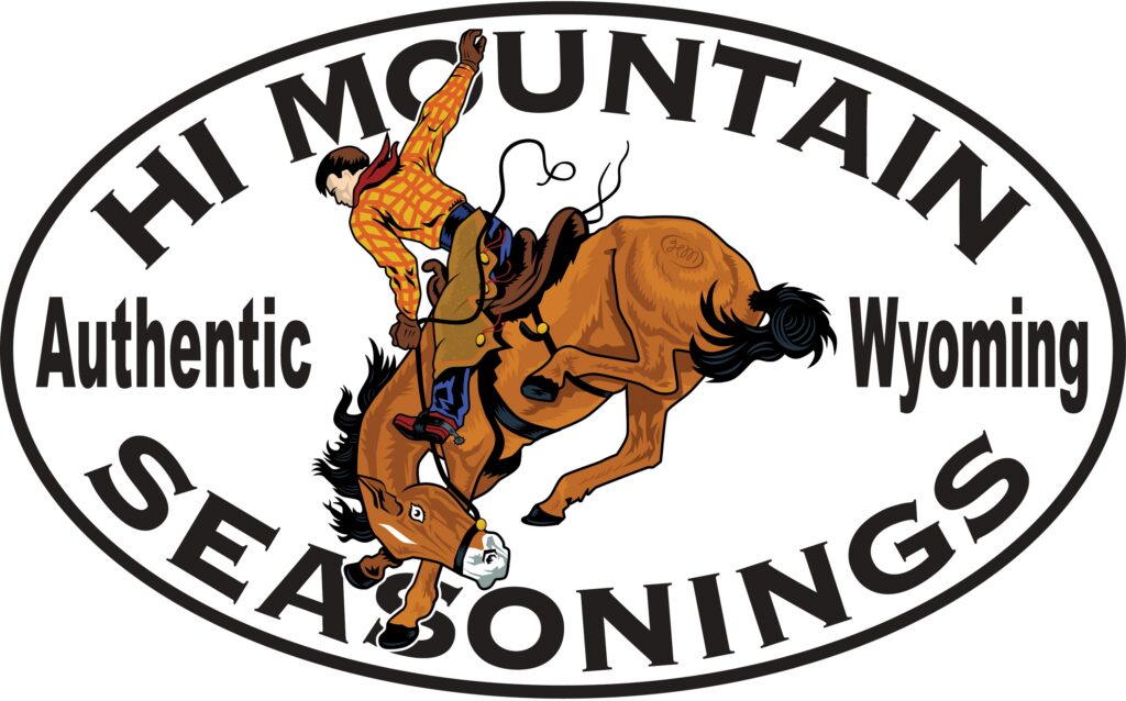 Rodeo cowboy on bucking horse logo.